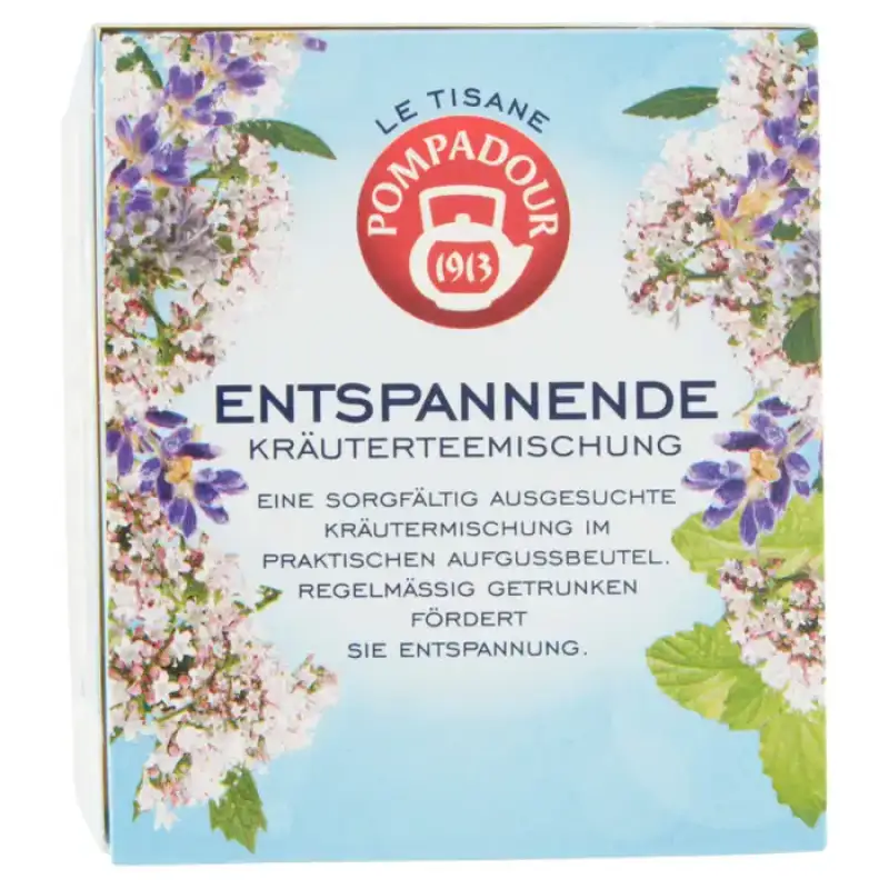 Pompadour Tisana Relax Plus cu Valeriana si Melissa 18 plicuri Bax 10 buc.